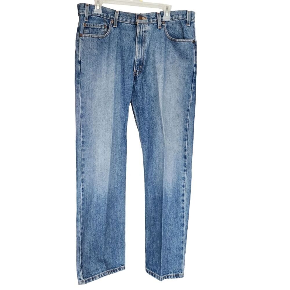 Levi's Strauss Signature Men's 36x30 Regular Fit Straight‎ Blue Denim Jeans